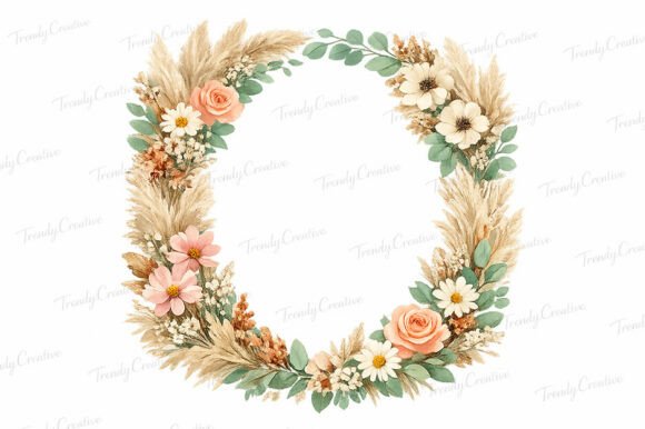 Boho Wildflower Frame PNG: Elevating Your Designs with Natural Elegance