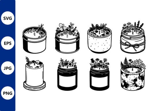 Candle and Flower Jar Illustration: A Versatile Asset for Creative Projects