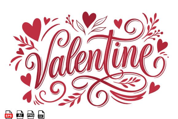 Celebrate the Season of Love with Elegant Valentine Typography Design