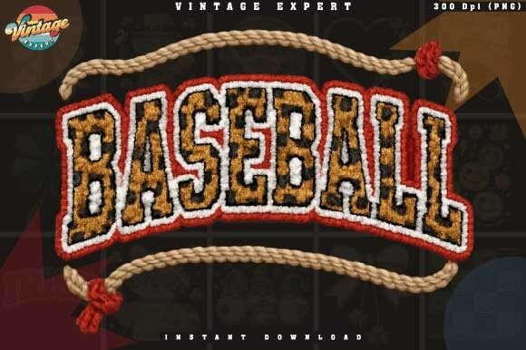 Cozy Baseball Faux Crochet Yarn PNG Guide