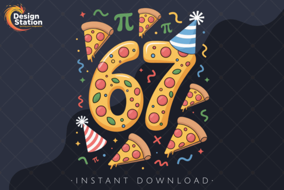 Cute Math Number 67 Pi Symbols PNG: A Practical Asset for Creative Workflows