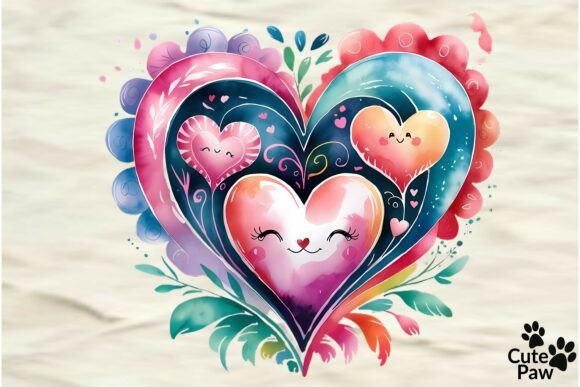 ❤️ Cute Watercolor Heart Illustration: A Practical Asset for Creative Workflows