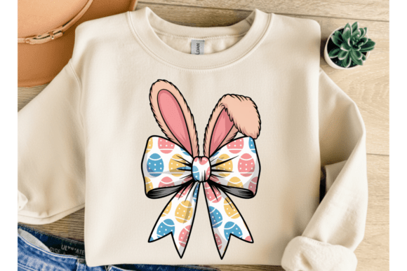 Easter Bunny Ears Bow PNG: Festive Design for Creators