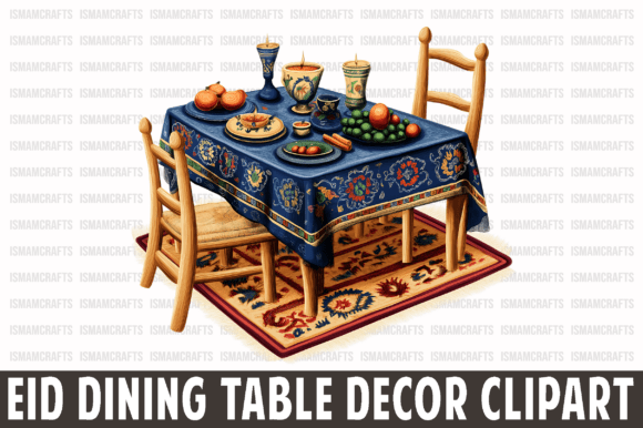 Eid Dining Table Decor Clipart PNG: A Practical Evaluation for Creators