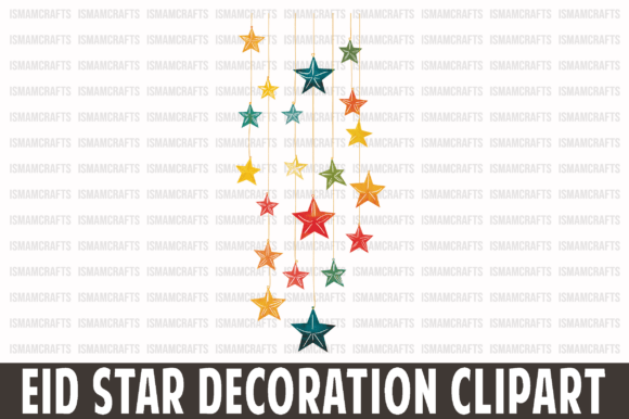 Eid Star Decoration Clipart PNG for Creators