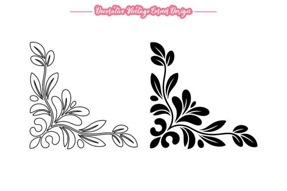 Elegant Ornamental Corner Design Vector: Elevating Your Creative Projects