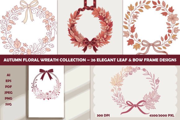 Fall Leaf Wreath Frame Bundle