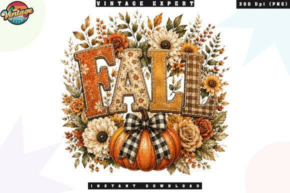 Fall Pumpkin Floral Patchwork PNG: A Practical Guide for Autumn Design Projects