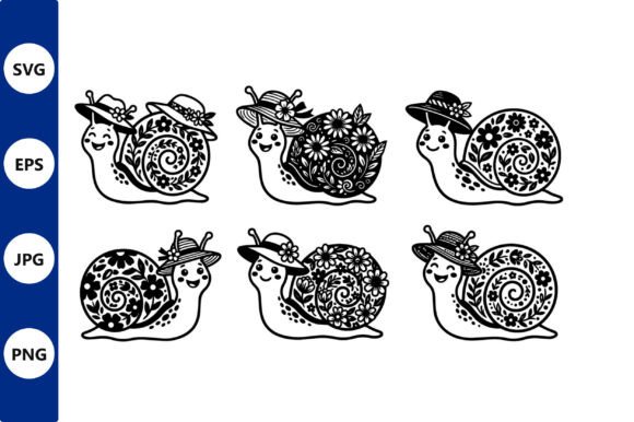 Floral Snail Vector Design: A Versatile Asset for Creative Projects