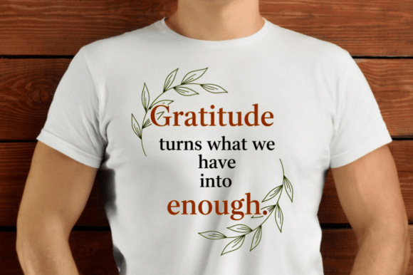 Inspirational Gratitude Quote with Decor: A Practical Asset for Designers