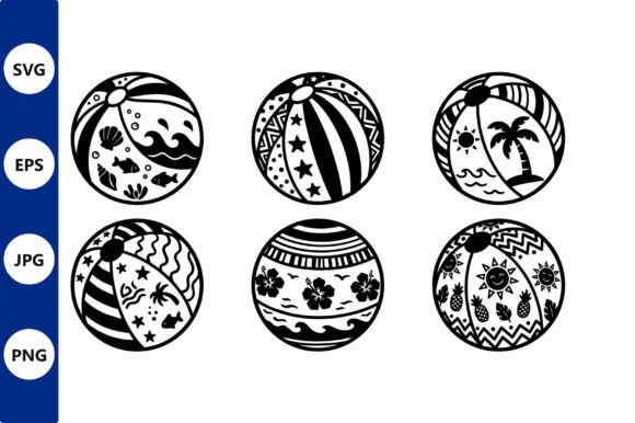 Mastering the Aesthetic: The Black and White Beach Ball Pattern Collection