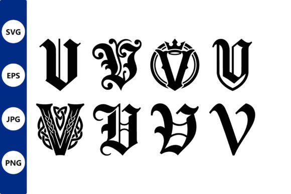 Ornamental Gothic Letter Set: Style & Application