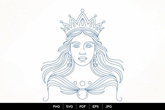 Queen Portrait Line Art SVG: A Complete Guide