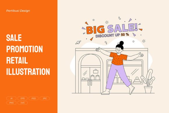 Sale Promotion Retail Illustration Guide