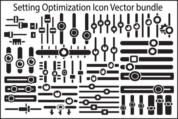 Setting Optimization Slider Icon: Modern UI Assets