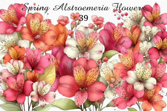 Spring Alstroemeria Flowers Clipart Png: A Practical Review for Designers