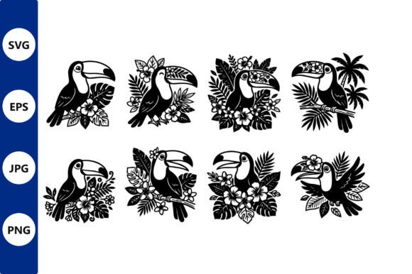 Tropical Toucan Vector Illustration: A Bold Design Solution for Creators