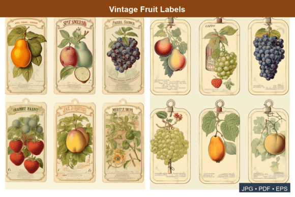 Vintage Fruit Labels Vol 3: A Storybook Collection