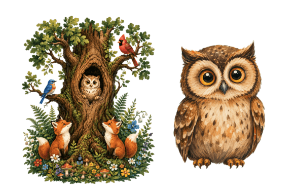 Whimsical Tree Illustration for Your Space